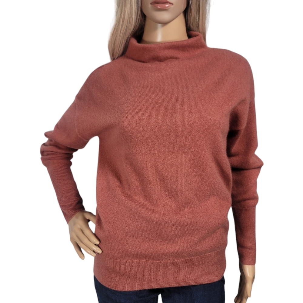 MAGASCHONI Funnelneck Cashmere Sweater sz S Excellent Dusty Mauve